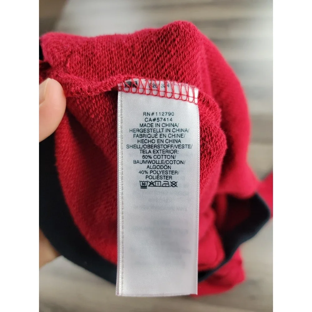 True Religion Jogger Sweatpants Large Red Classic Logo Drawstring Skinny Fit